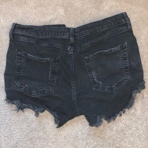 Black ripped Forever 21 shorts